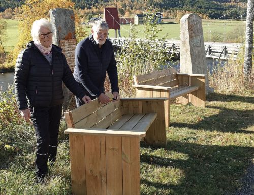 Nye benker plassert ved bautasteinene