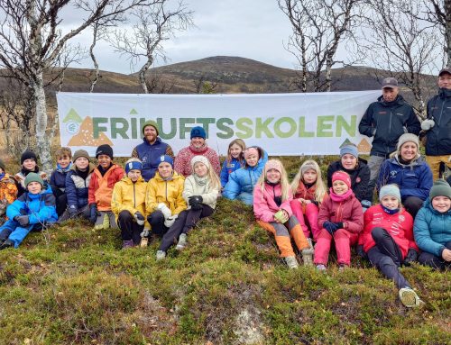 Friluftsskole på overnattingstur ved Svartsjøen